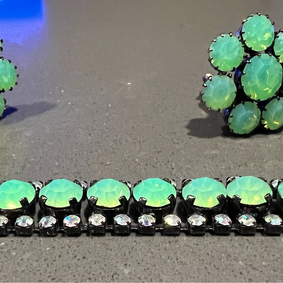 Choker and earrings from Harrods London, 1990’s - Picture 2 of 3